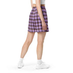 Light Wisteria and Livid Brown Plaid Unisex Mesh Shorts - Scottish Squares