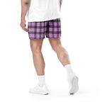 Light Wisteria and Livid Brown Plaid Unisex Mesh Shorts - Scottish Squares