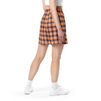 Hit Pink and Livid Brown Plaid Unisex Mesh Shorts - Scottish Squares