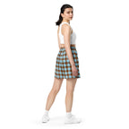 Blizzard Blue and Livid Brown Plaid Unisex Mesh Shorts - Scottish Squares