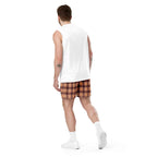 Whiskey and Livid Brown Plaid Unisex Mesh Shorts - Scottish Squares