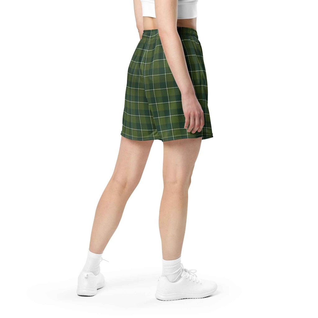 Woodland and Evergreen Plaid Unisex Mesh Shorts - Scottish Squares