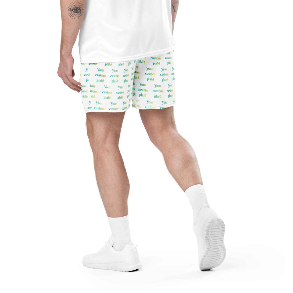 Unisex Mesh Shorts Your Own Birthday Plaid - Scottish Squares