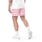 Unisex Mesh Shorts Breast Cancer Awareness Plaid - Scottish Squares