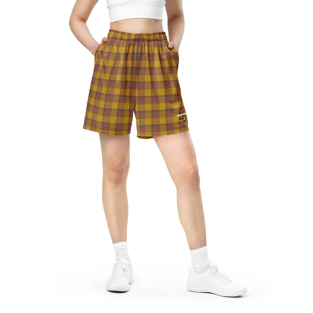 Potters Clay and Pizza Plaid Unisex Mesh Shorts - Scottish Squares