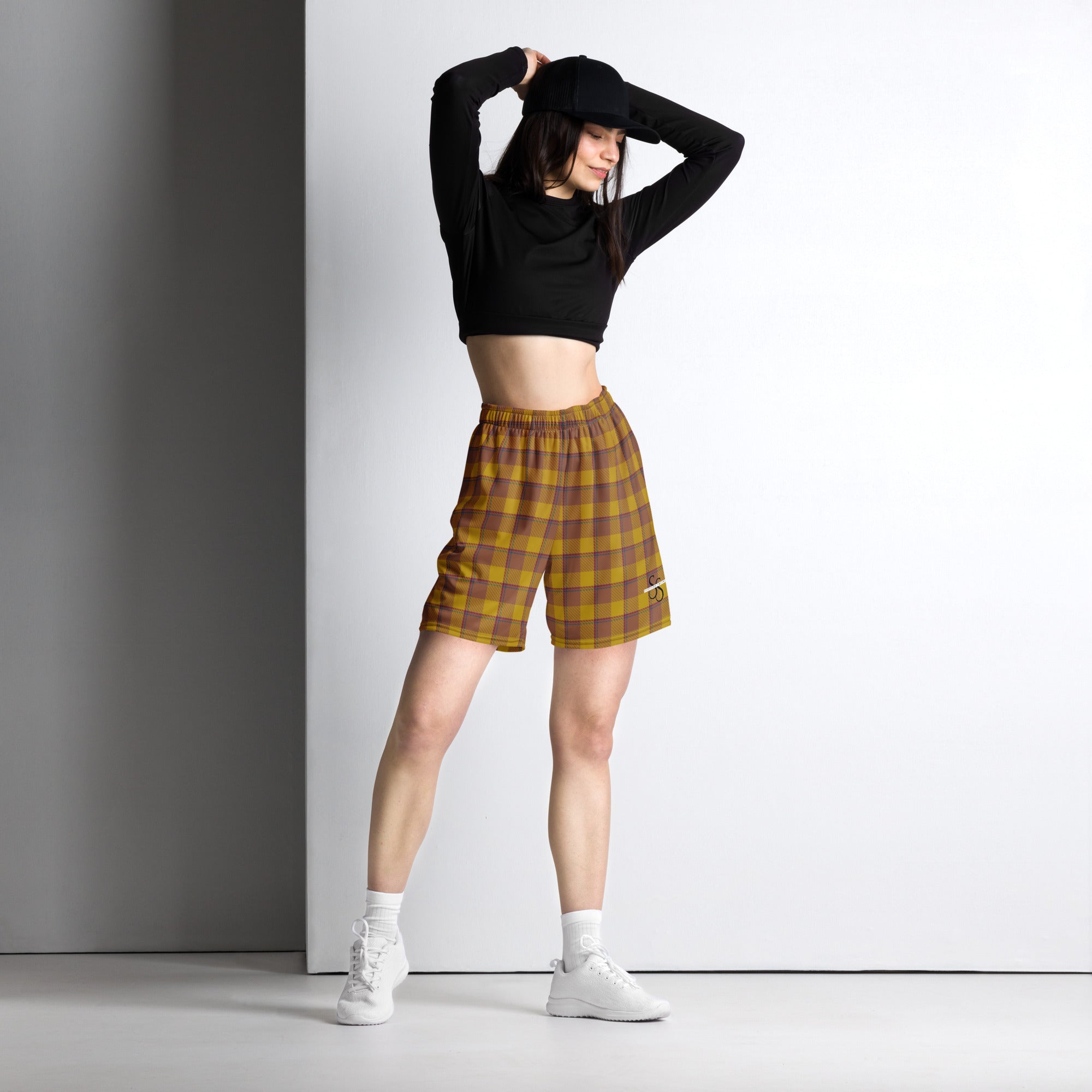 Potters Clay and Pizza Plaid Unisex Mesh Shorts - Scottish Squares