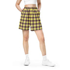 Flax and Livid Brown Plaid Unisex Mesh Shorts - Scottish Squares