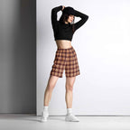 Whiskey and Livid Brown Plaid Unisex Mesh Shorts - Scottish Squares