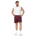 Old Brick and Cab Sav Plaid Unisex Mesh Shorts - Scottish Squares