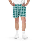 Unisex Mesh Shorts Cervical Cancer Awareness Plaid, Teal Ribbon, Supportive Gift 6XL - Scottish Squares