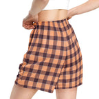 Hit Pink and Livid Brown Plaid Unisex Mesh Shorts - Scottish Squares