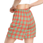 Spring Rain and Persimmon Plaid Unisex Mesh Shorts - Scottish Squares
