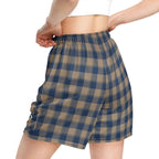 Cello and Donkey Brown Plaid Unisex Mesh Shorts - Scottish Squares