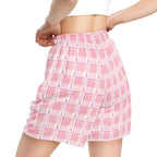 Unisex Mesh Shorts Breast Cancer Awareness Plaid - Scottish Squares
