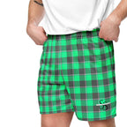 Spring Green and Finlandia Plaid Unisex Mesh Shorts - Scottish Squares
