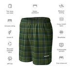 Woodland and Evergreen Plaid Unisex Mesh Shorts - Scottish Squares