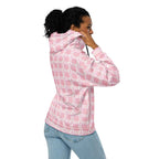 Unisex Zip Hoodie Breast Cancer Awareness Plaid - Scottish Squares