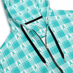 Unisex Zip Hoodie Ovarian Cancer Awareness Plaid - Scottish Squares
