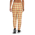 Claystone and Morning Mist Plaid Women's Joggers - Scottish Squares