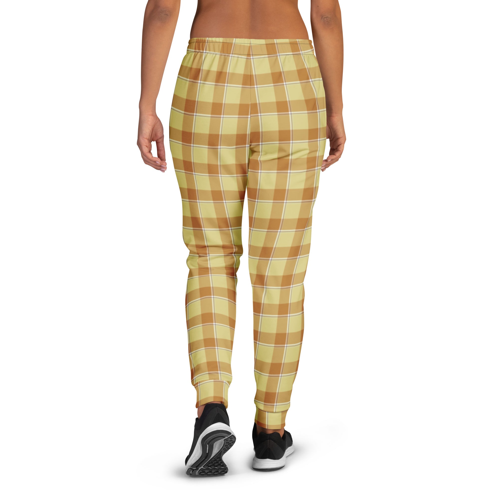 Zombie and Copper Plaid Women's Joggers - Scottish Squares
