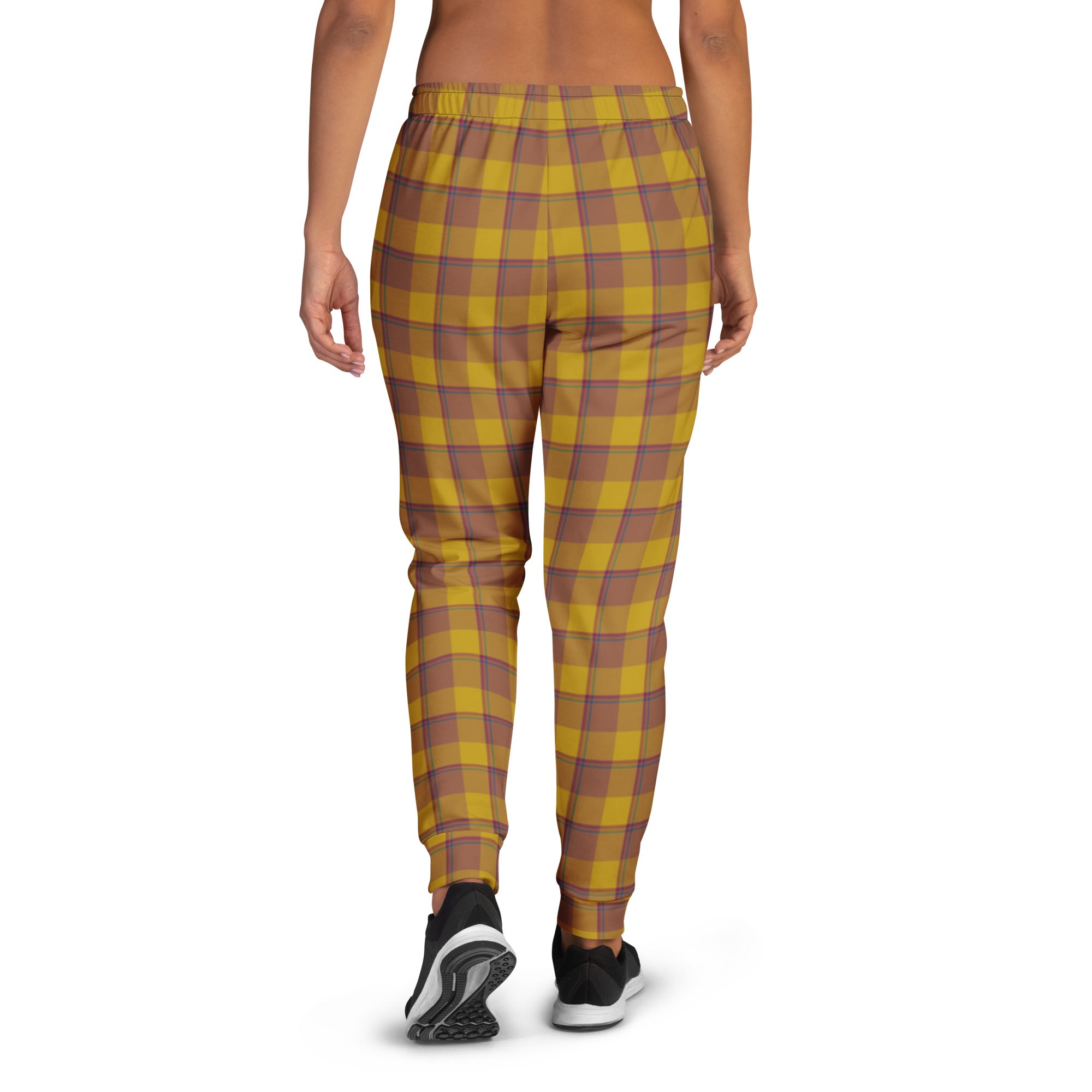 Potters Clay and Pizza Plaid Women's Joggers - Scottish Squares