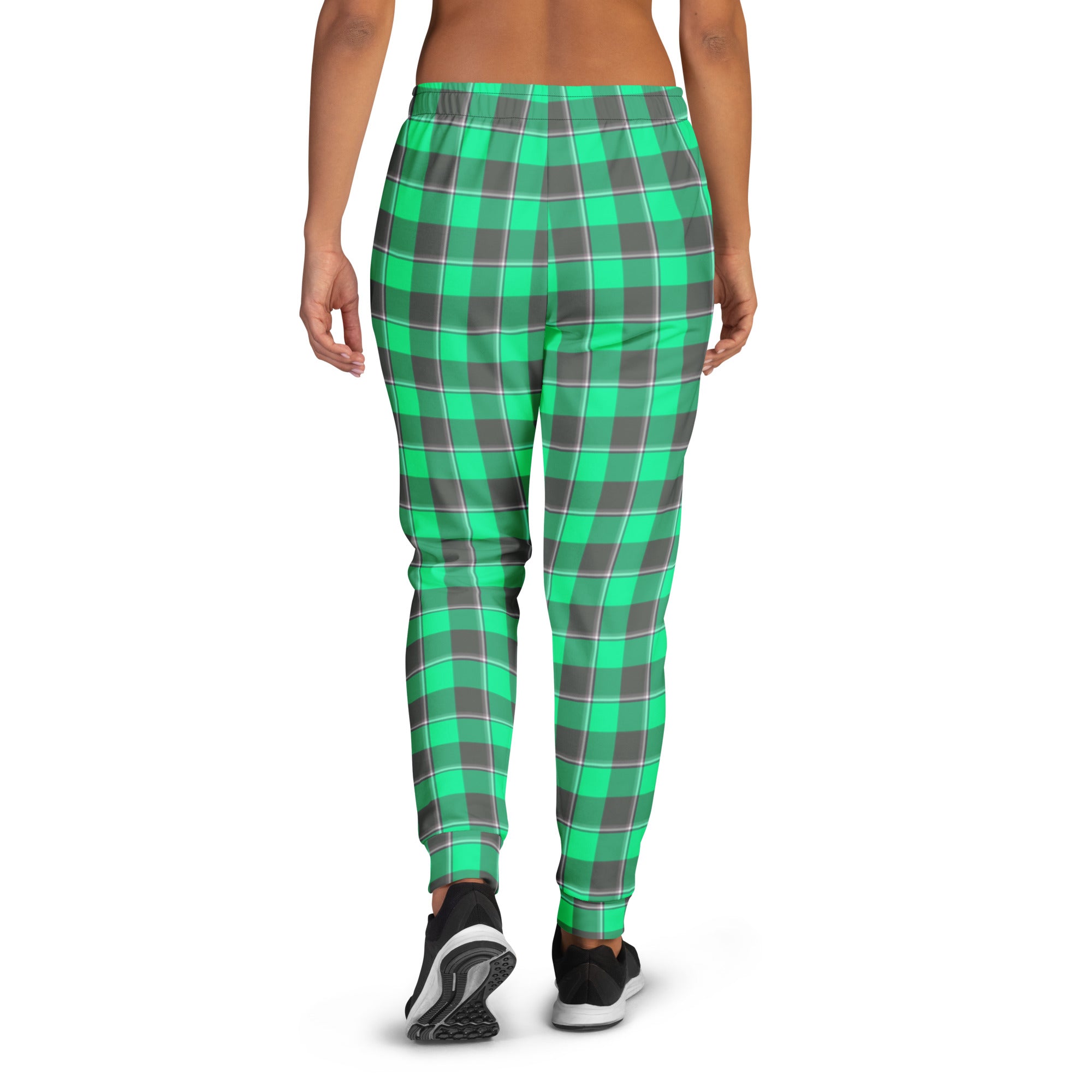 Spring Green and Finlandia Plaid Women's Joggers - Scottish Squares