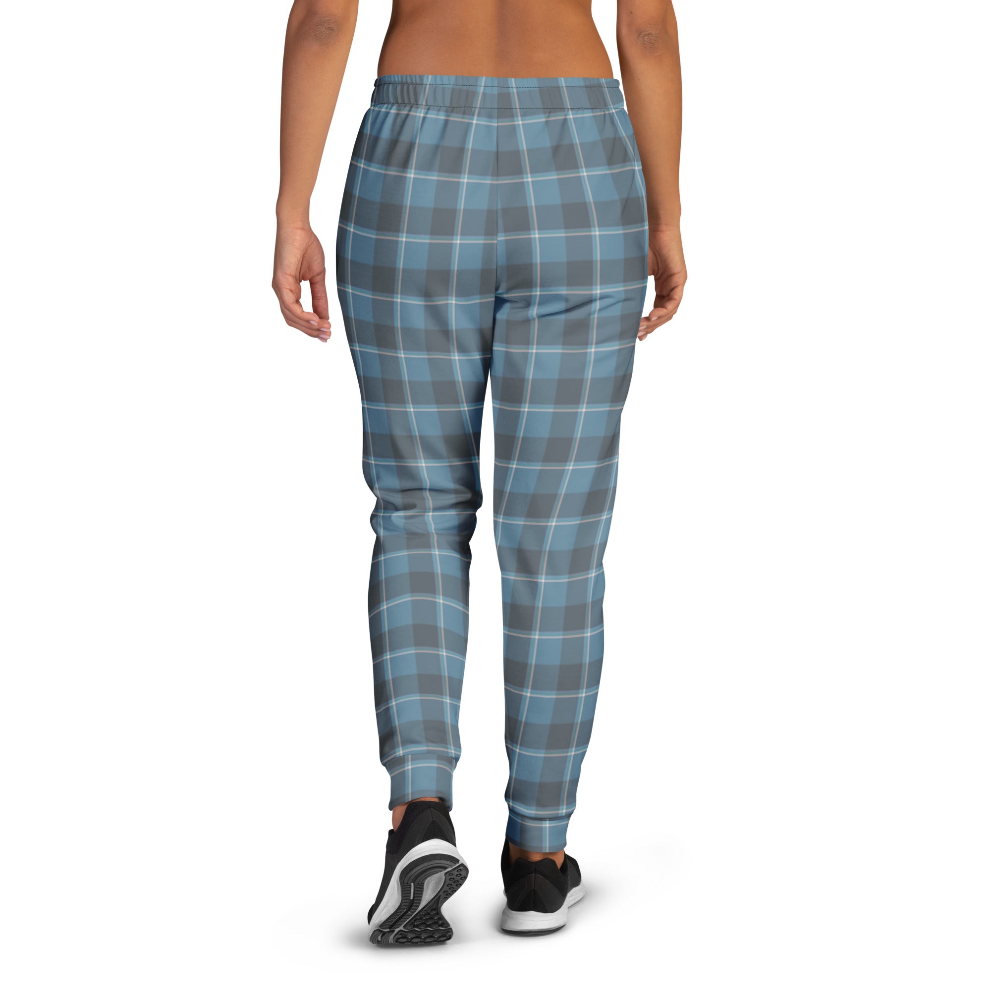 Hoki and Shuttle Gray Plaid Women's Joggers - Scottish Squares