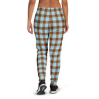 Blizzard Blue and Livid Brown Plaid Women's Joggers - Scottish Squares