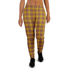 Potters Clay and Pizza Plaid Women's Joggers - Scottish Squares