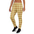 Zombie and Copper Plaid Women's Joggers - Scottish Squares