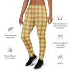 Zombie and Copper Plaid Women's Joggers - Scottish Squares