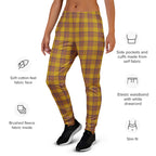 Potters Clay and Pizza Plaid Women's Joggers - Scottish Squares