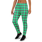 Spring Green and Finlandia Plaid Women's Joggers - Scottish Squares