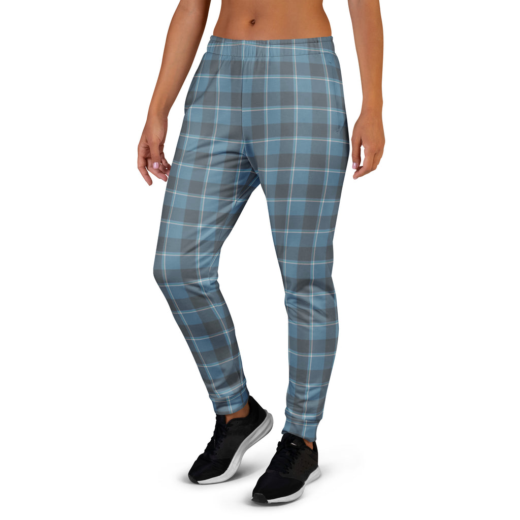 Hoki and Shuttle Gray Plaid Women's Joggers - Scottish Squares