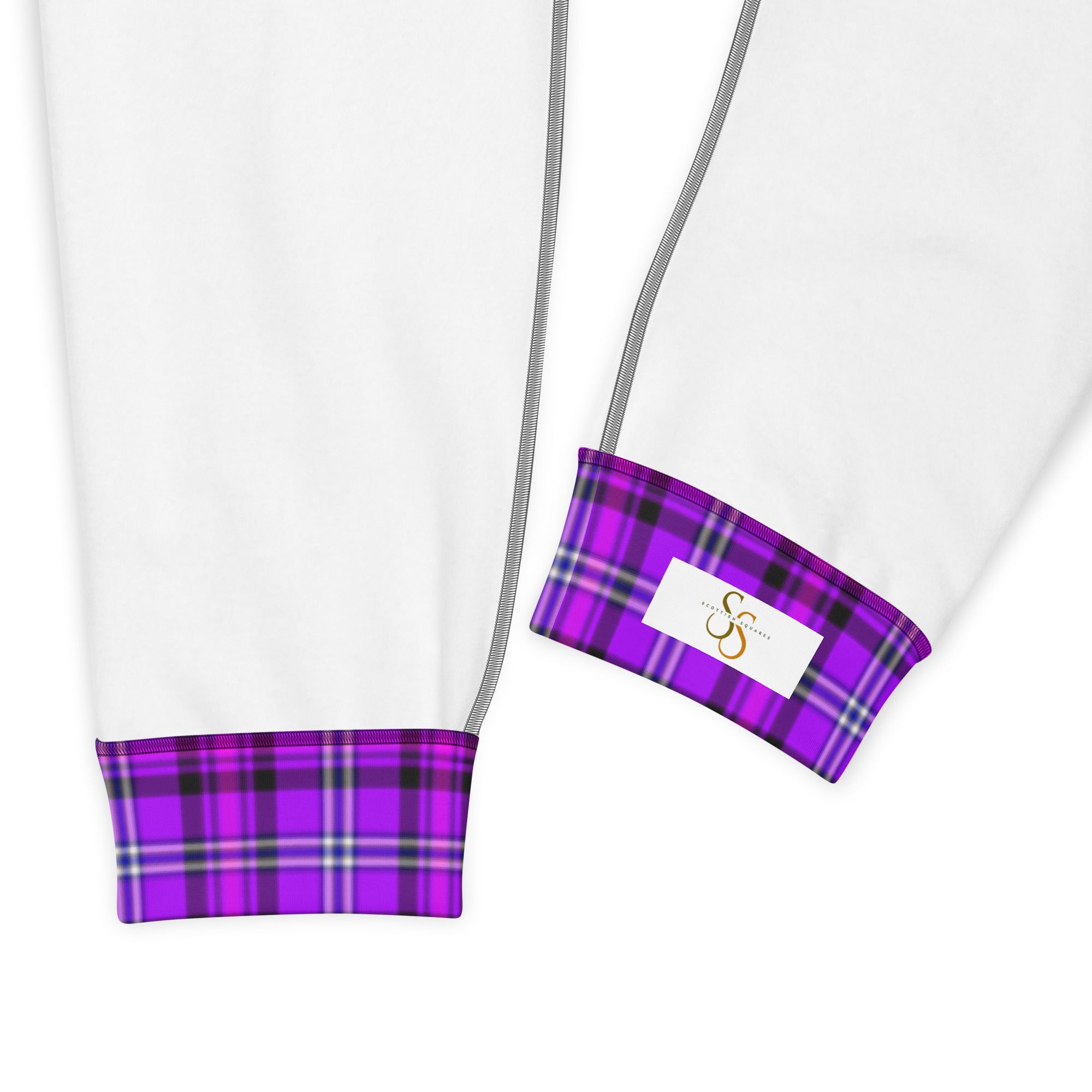 Electric Violet and Fuchsia Plaid Women's Joggers - Scottish Squares