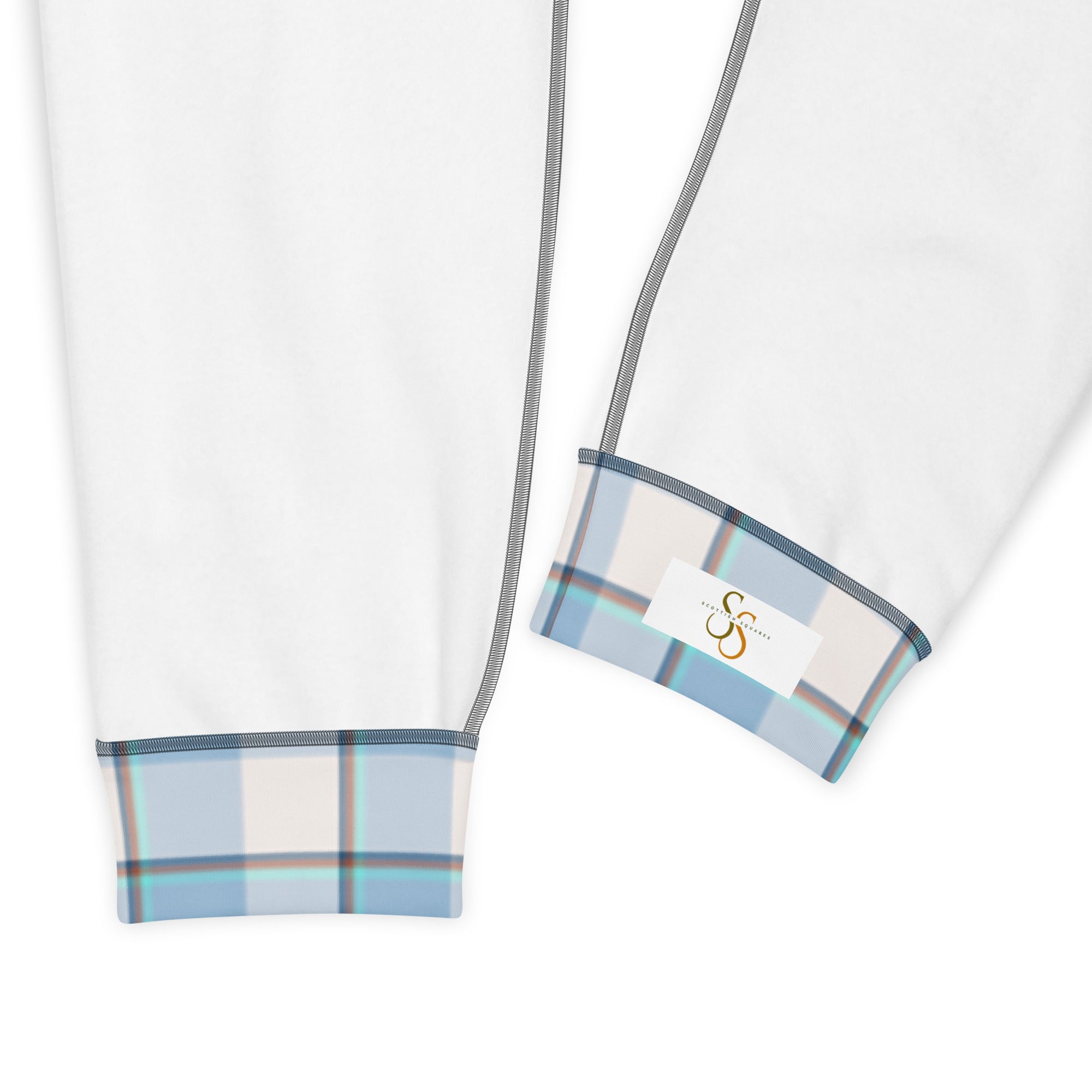 Pink Cloud and Blue Lagoon Plaid Women's Joggers - Scottish Squares