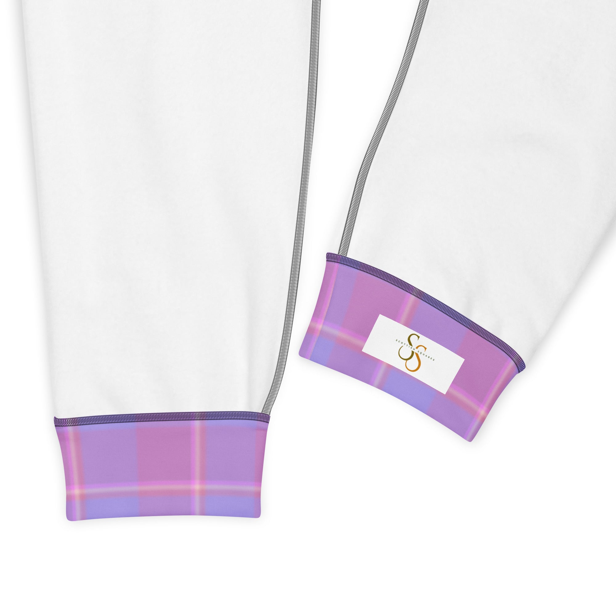 Viola and Dull Lavender Plaid Women's Joggers - Scottish Squares