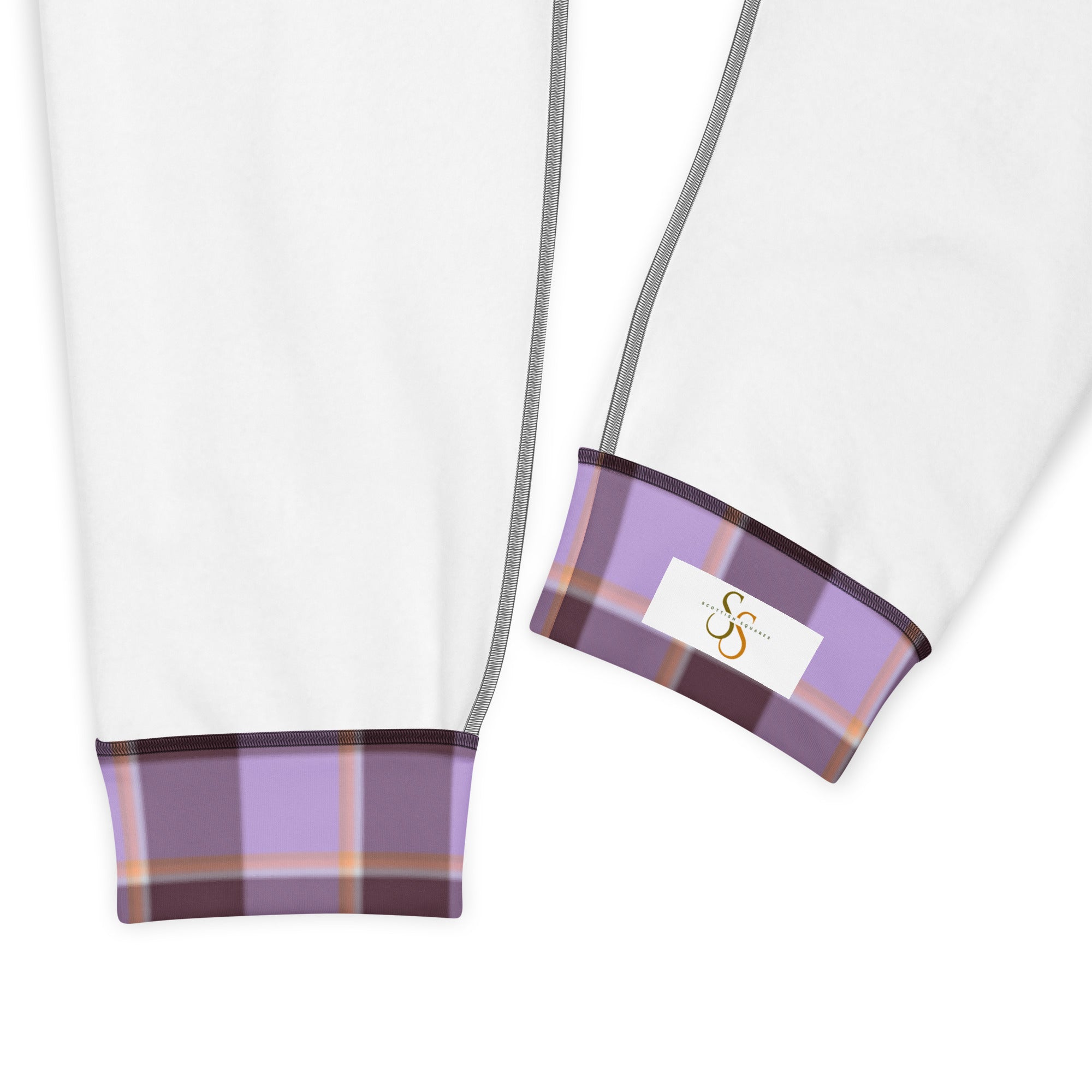Light Wisteria and Livid Brown Plaid Women's Joggers - Scottish Squares