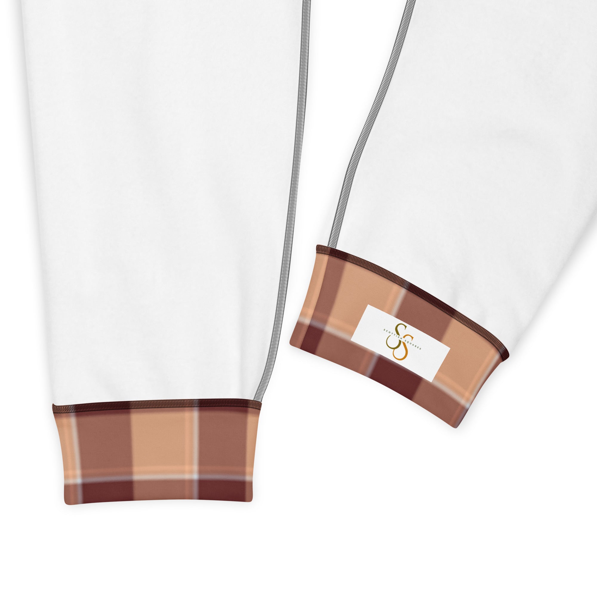 Whiskey and Livid Brown Plaid Women's Joggers - Scottish Squares