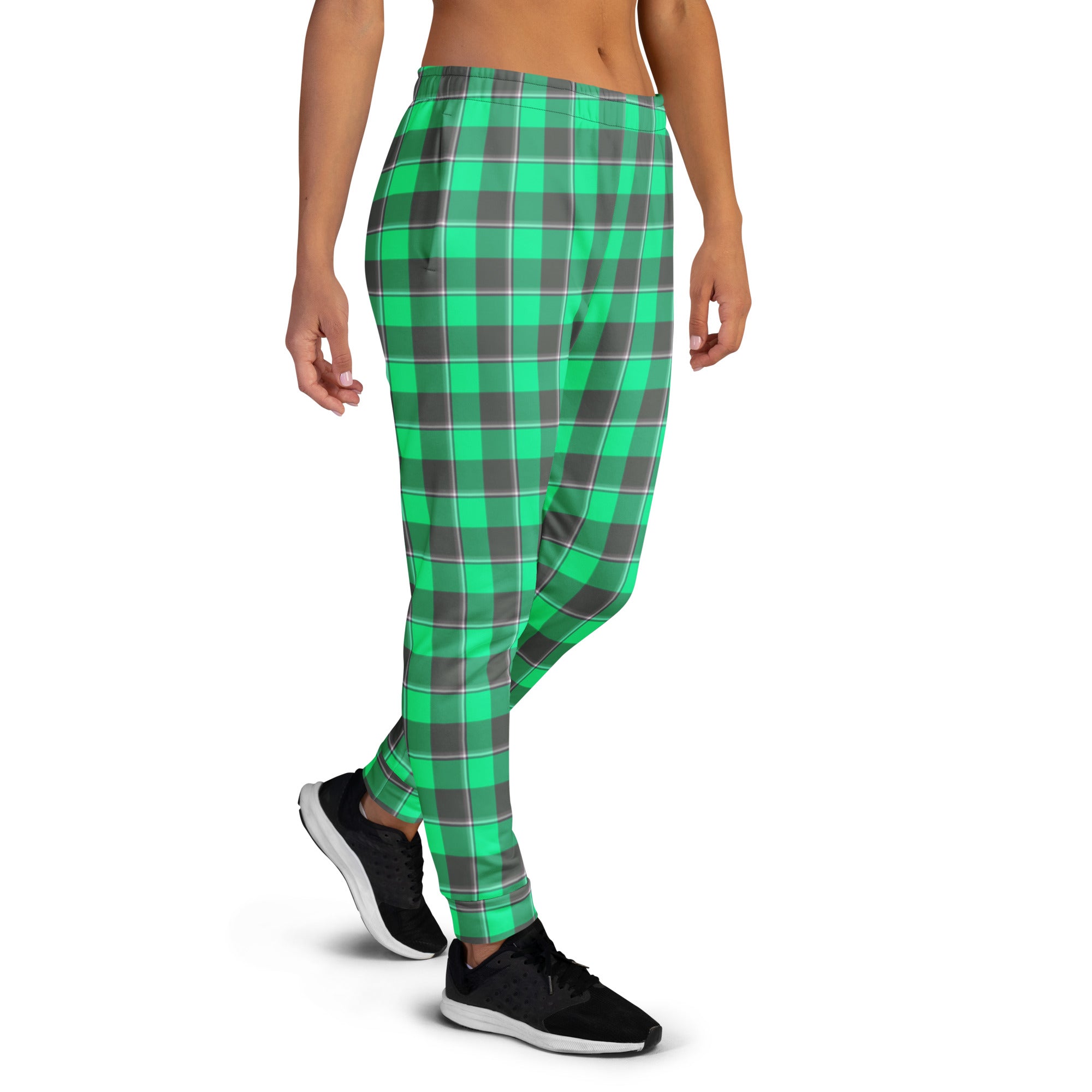 Spring Green and Finlandia Plaid Women's Joggers - Scottish Squares