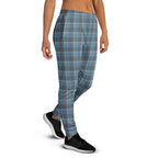 Hoki and Shuttle Gray Plaid Women's Joggers - Scottish Squares
