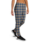 Cello and Donkey Brown Plaid Women's Joggers - Scottish Squares
