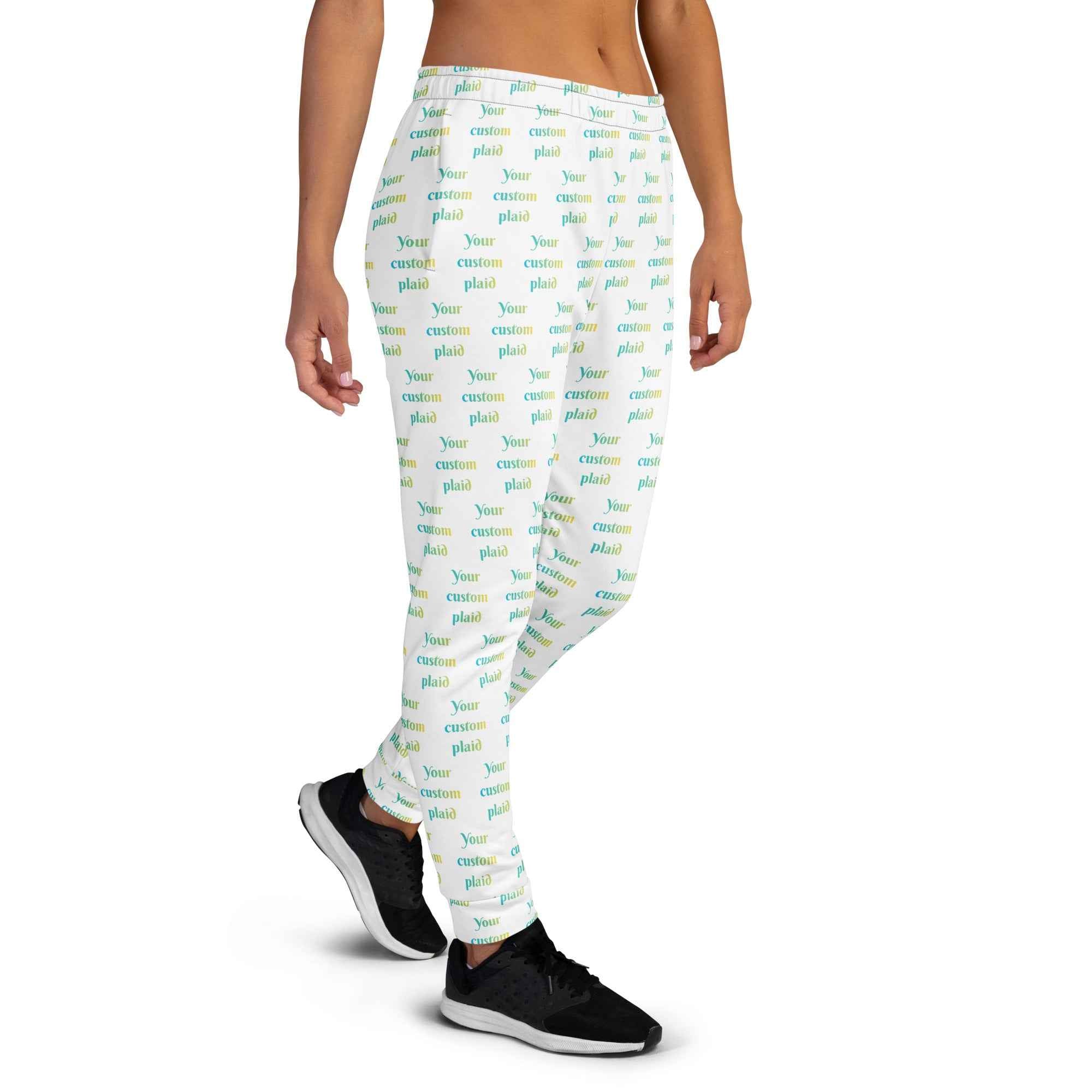 Women's Joggers Your Own Birthday Plaid - Scottish Squares