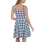 Ming and Melanie Plaid Skater Dress - Scottish Squares