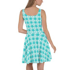 Skater Dress Ovarian Cancer Awareness Plaid - Scottish Squares