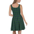 Skater Dress Green Blue Orange Plaid Tartan