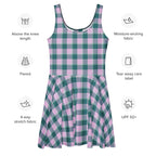 Ming and Melanie Plaid Skater Dress - Scottish Squares