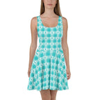 Skater Dress Ovarian Cancer Awareness Plaid 3XL - Scottish Squares
