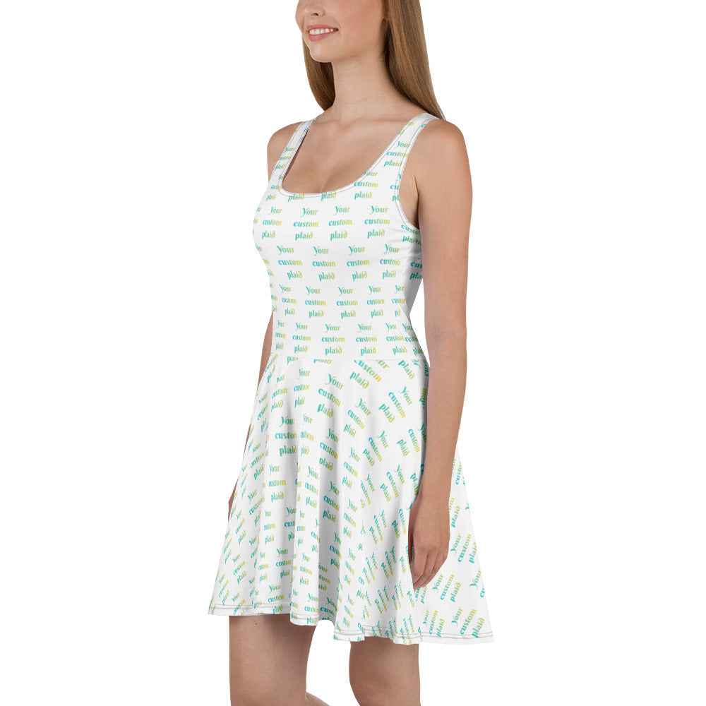 Skater Dress Your Own Birthday Plaid 3XL - Scottish Squares