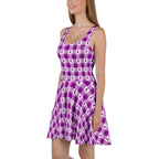 Skater Dress Pancreatic Cancer Awareness Plaid - Scottish Squares